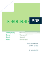 Distribusi Diskrit Statdas 27.09.12
