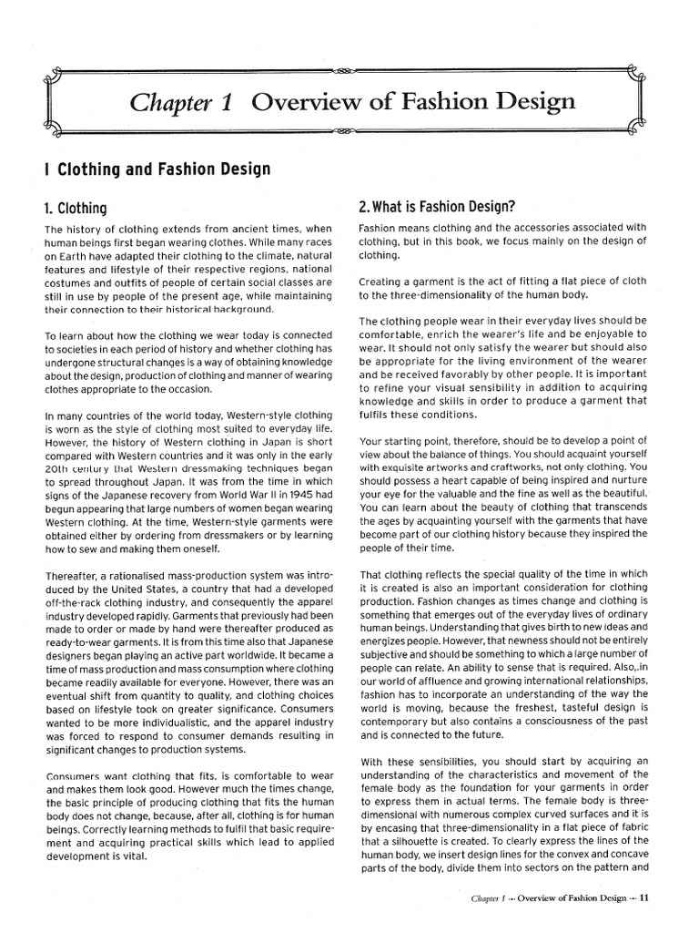 Fundamental of Garment Design by BUNKA PDF