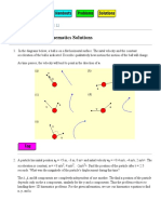 PHYS 1120 2D Kinematics Solutions