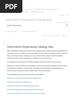 Information Governance Catalog Roles