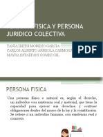 Persona Fisica y Persona Juridico Colectiva