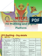 MTCP2 FO Profiling and Digital Platform 