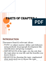 Parts of Chapter 1