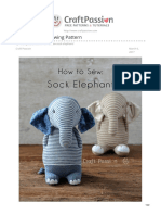 Sock Elephant Sewing Pattern