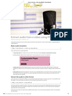 Extract Audio From A Video Using FFMPEG - BugCodeMaster