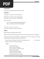 SQL Notes by Topic