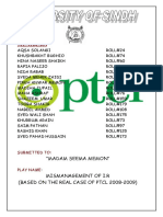 Group Members: "Madam Seema Memon" Mismanagement of I.R (Based On The Real Case of PTCL 2008-2009)