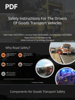 Safety Instructions For The Drivers Of Goods Transport Vehicles - UTSP 2019-20