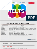 IELTS SPEAKING - CHAPTER 7-Advanced Answer