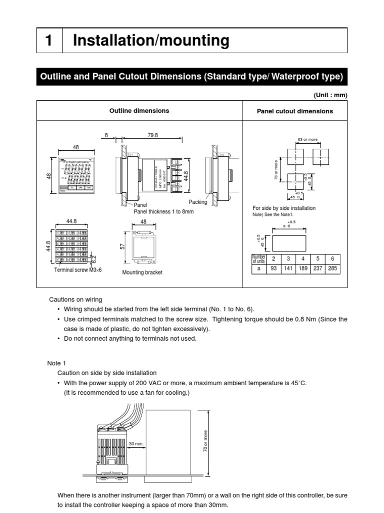 Fuji Electric Pxr4 Install Wiring | PDF | Relay | Power Supply