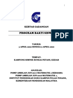 Kertas Kerja Program Bakti Siswa