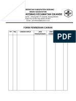 Form Pemberian Cairan Infus
