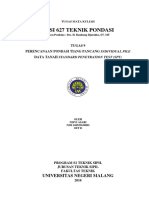 Modul 9. PERENCANAAN PONDASI TIANG PANCANG INDIVIDUAL PILE DATA TANAH STANDARD PENETRATION TEST (SPT)