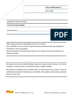 Teste Matemática A_10o Ano