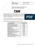 The Cem Body of Knowledge and Study Guide