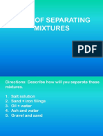 Ways of Separating Mixtures