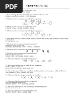 Free IQ Test Questions and Answers PDF | PDF
