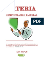 ADMINISTRACION PASTORAL VI Año