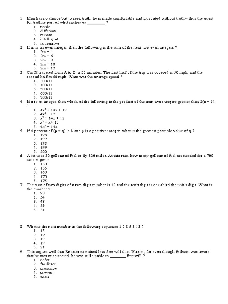 Intelligence Test 08 | PDF | Philosophy
