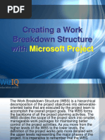 Creating a Work Breakdown Structure with Microsoft Project