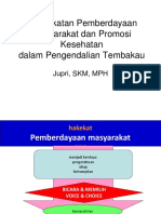 Pendekatan Pemberdayaan Masyarakat Dan Promosi Kesehatan