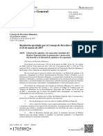 Resolución Aprobada Por El Consejo de Derechos Humanos El 24 de Marzo de 2017