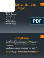 Perang Dunia I Dan Liga Bangsa Bangsa