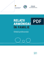 Ghidul Profesorului Relatii Armonioase in Familie