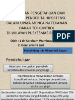 Gambaran Pengetahuan Dan Perilaku Penderita Hipertensi Dalam Upaya Mencapai Tekanan Darah Terkontrol Di Wilayah Puskesmas Biak Kota Periode April - Juni 2019