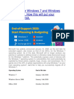 End of Life For Windows 7 and Windows Server 2002