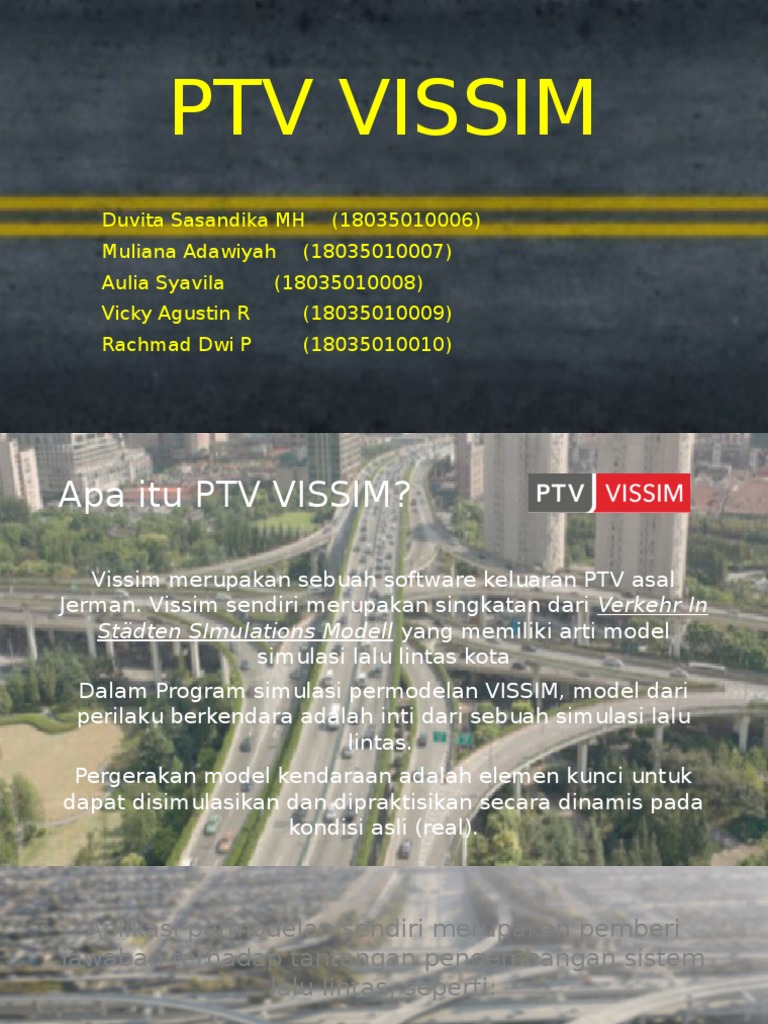 Pengenalan Aplikasi PTV VISSIM | PDF