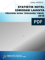 Statistik Hotel Dan Akomodasi Lainnya Provinsi Nusa Tenggara Timur 2016 - 1-52