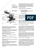 Parts of A Compound Microscope