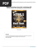 HTML 5 Black Book Covers Css 3 Javascript XML XH Ebook PDF