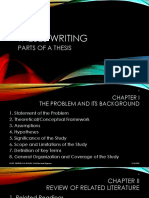 Writing a Thesis: Structure and Components