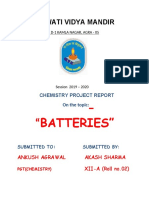 Batteries Chemistry Project