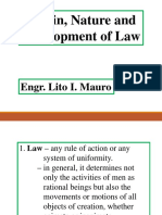 1 Origin Nature and Development of Law