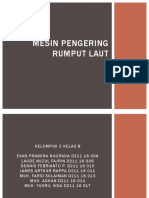 Mesin Pengering Rumput Laut