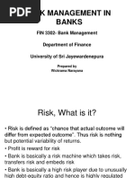 Risk Management in Bank