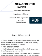 Risk Management in Banks