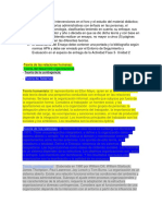 Después de Las Intervenciones en El Foro y El Estudio Del Material Didáctico