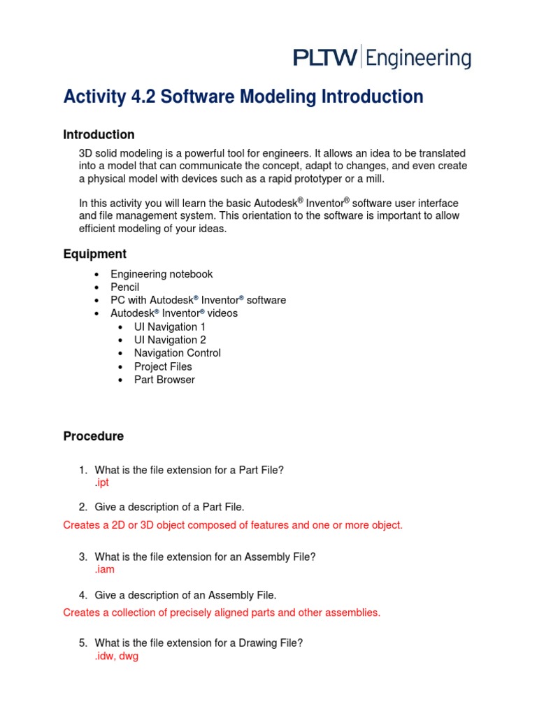 4 2 Acitivity Softwaremodelingintroduction Revised 2 Pdf 3 D