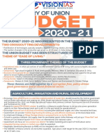 Summary of Budget 2020 21 PDF