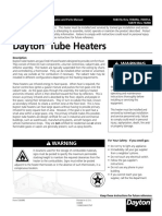 Dayton Commercial Tube Heater Manual