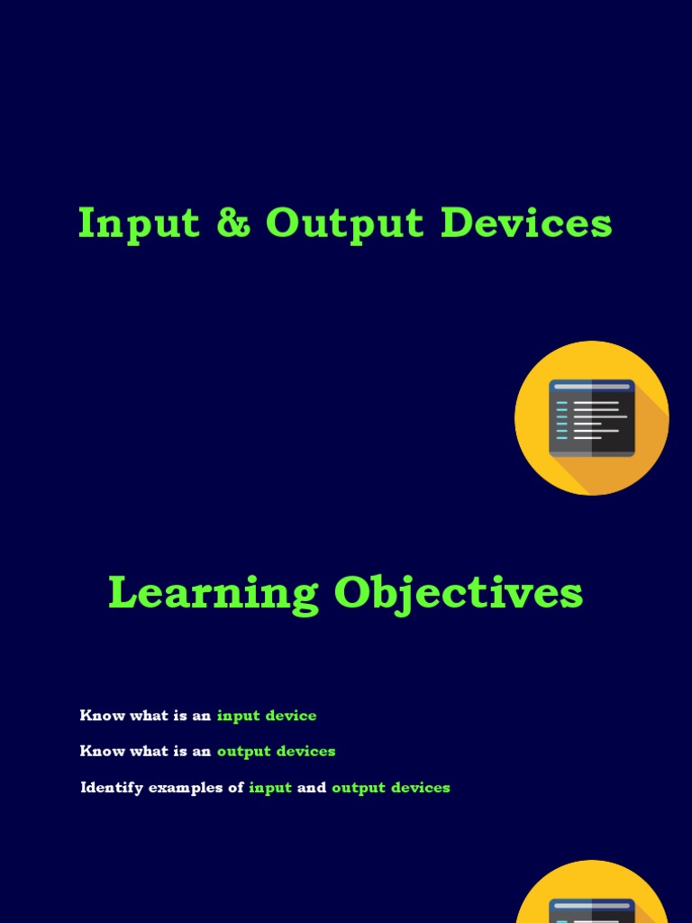 Understanding Input and Output Devices | PDF | Technology & Engineering