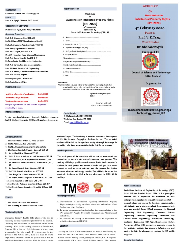 Brochure IPR 2020 PDF | PDF | Intellectual Property | Engineering