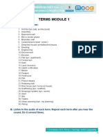 M1 2 Terms List