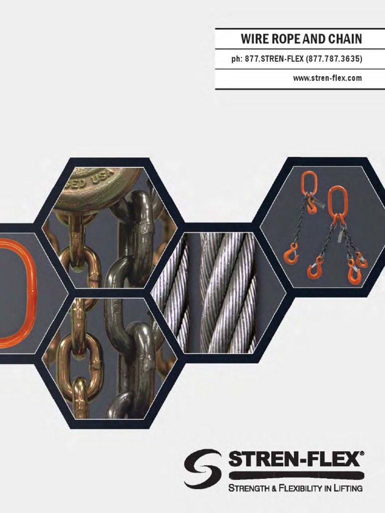 Stren Flex Wire Rope Catalog PDF PDF Rope Wire