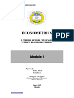 Econometrics Modulei-3
