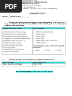 Formulário Planejamento 2020.1 Docente com PIT 2020.1  e RIT 2019.2